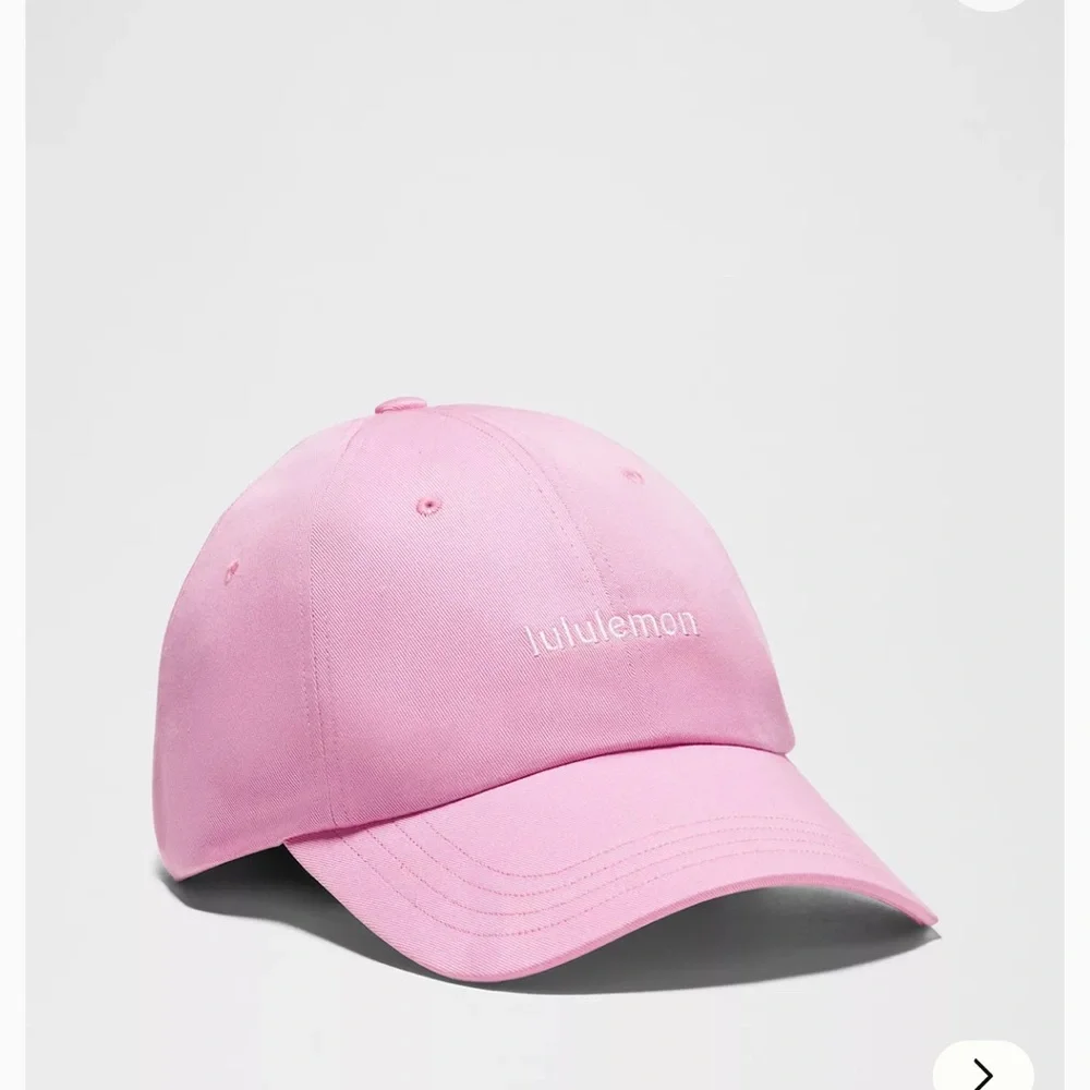 NWT Lululemon Classic Ball Cap *Wordmark Pink frost blissful pink unisex - Picture 3 of 8